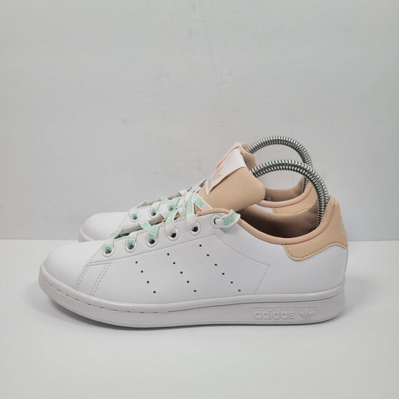 Adidas Stan Smith Women's White Halo Blush Sneakers GW0571 US Size 6 NWT - Picture 2 of 8